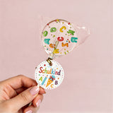 ABC Lolli mit bunten Nonpareilles