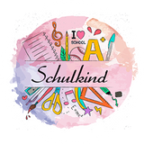 Motiv Schulkind rosa Oblatenansicht