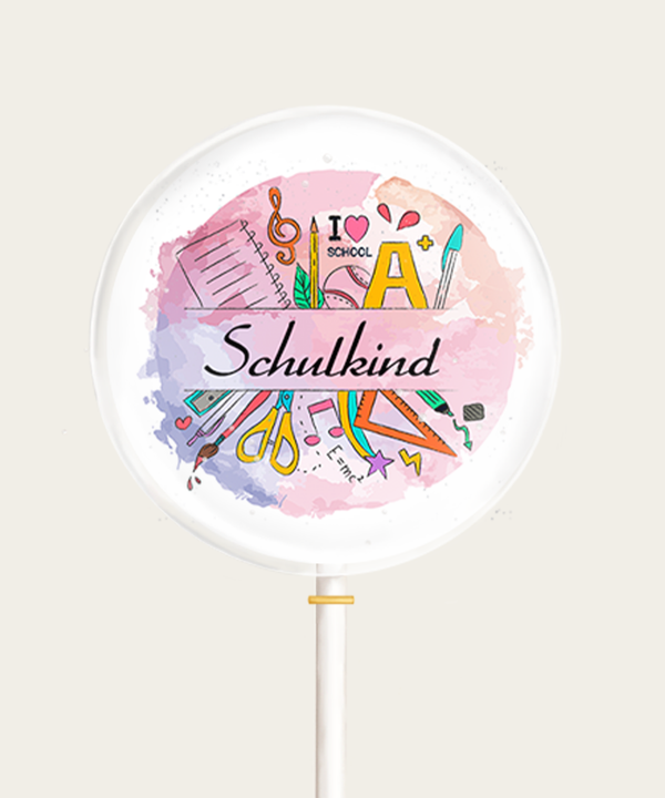 Motivlolli Schulkind rosa Voransicht