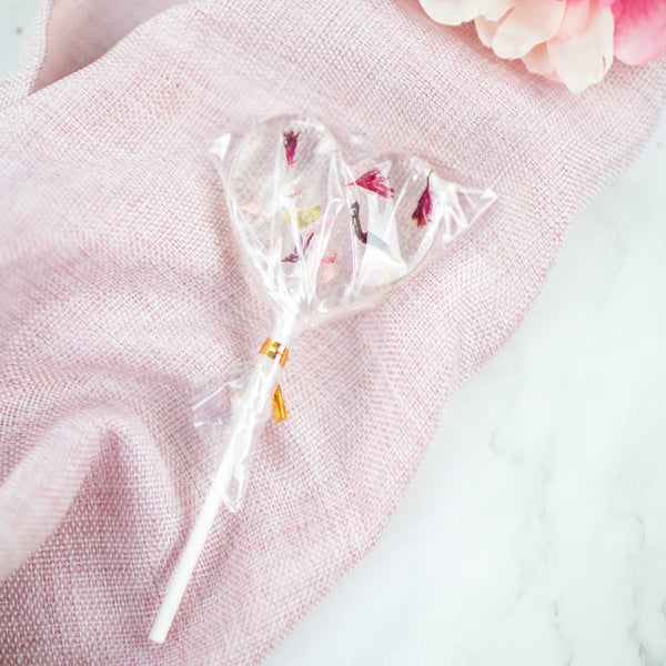 Blütenlolli Herz "Hibiscus Kiss"