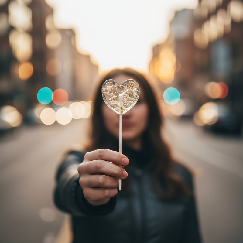 Blütenlolli Herz "Pure Heart"