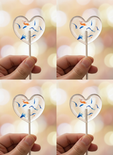 Blütenlolli Herz "Azure Heart"