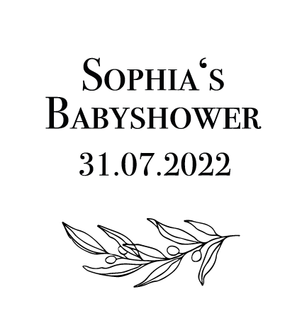 Anhänger Baby Shower